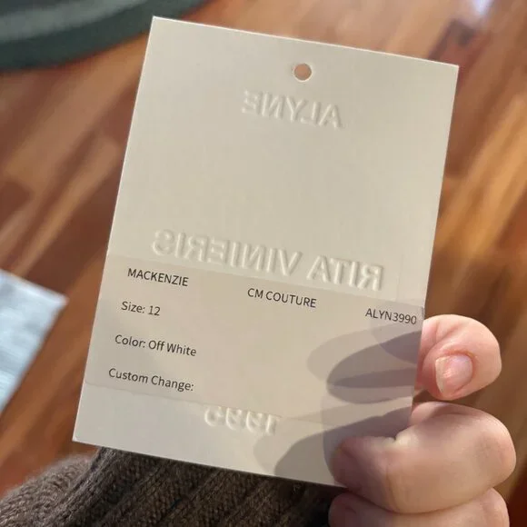 Alyne by Rita Vinieris Mackenzie Satin Wedding Dress - Picture 3 of 7